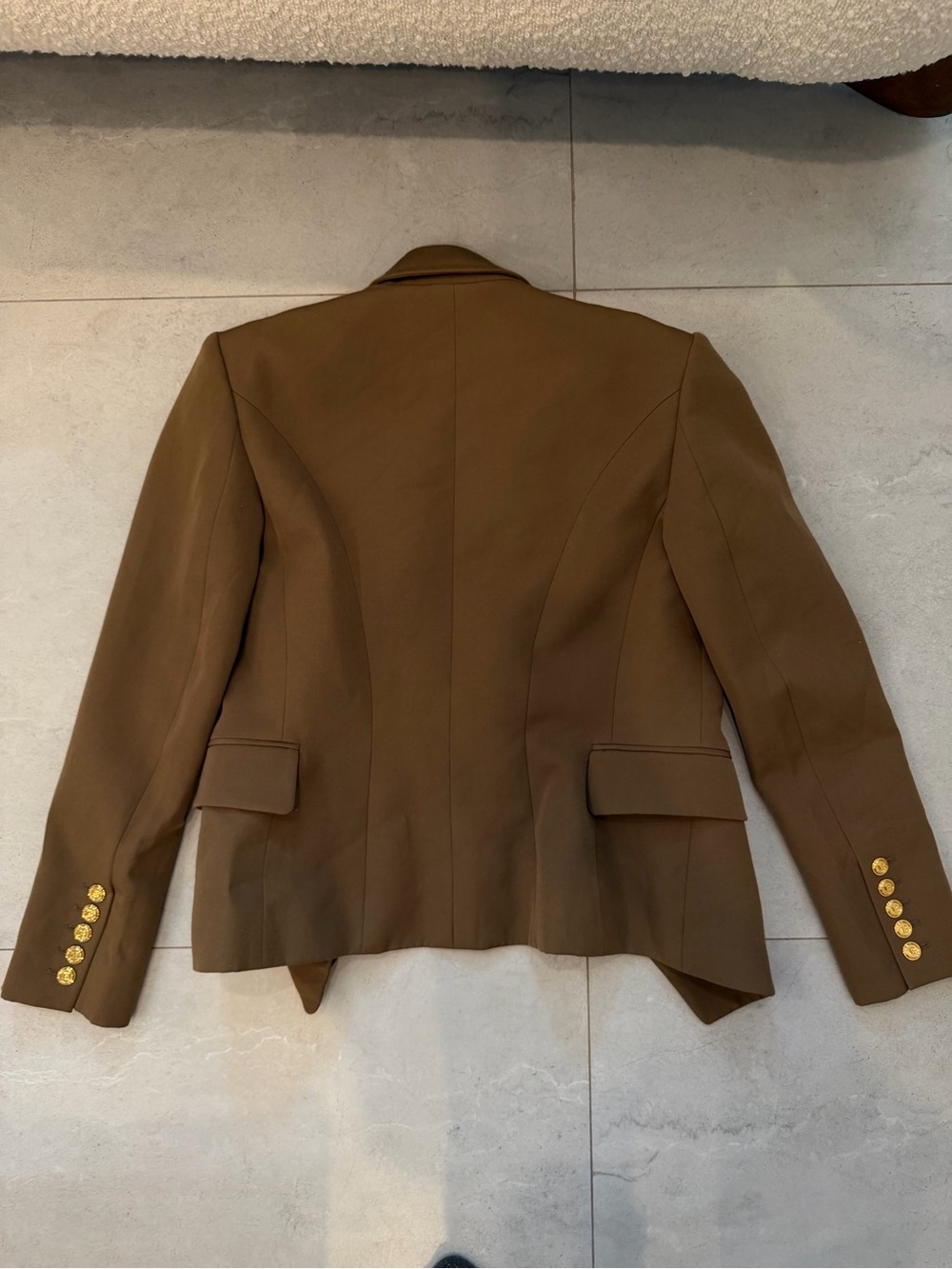 BALMAIN Paris Camel Double Breasted Blazer Size FR 38 / Fits like a Small - Picture 3 of 12
